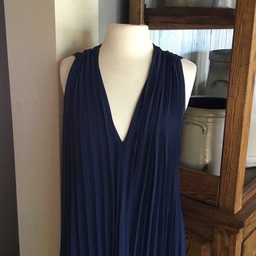 Banana Republic Georgia Open Back Pleated Dress - Picture 4 of 9